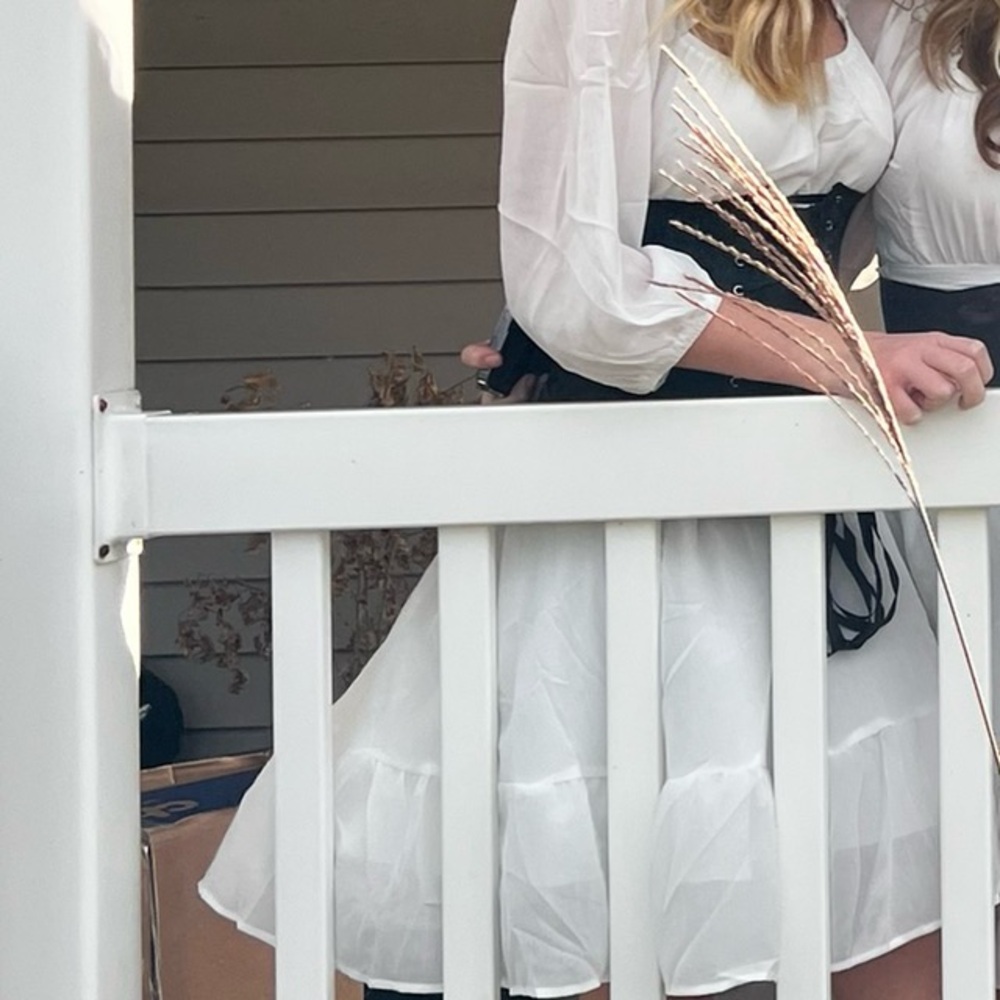 small white flowy summer dress